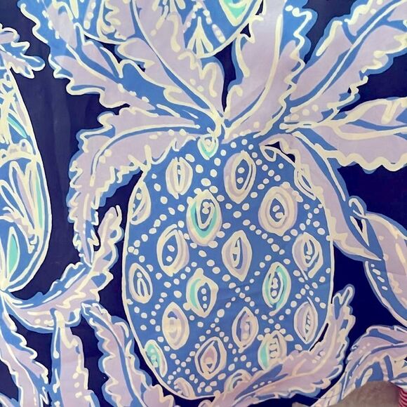 Lilly Pulitzer Elsa Lilac Verbana Pop up Coco Safari Purple Pineapples NWOT - Picture 10 of 10